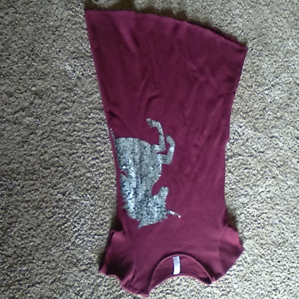 Maroon sequin dress